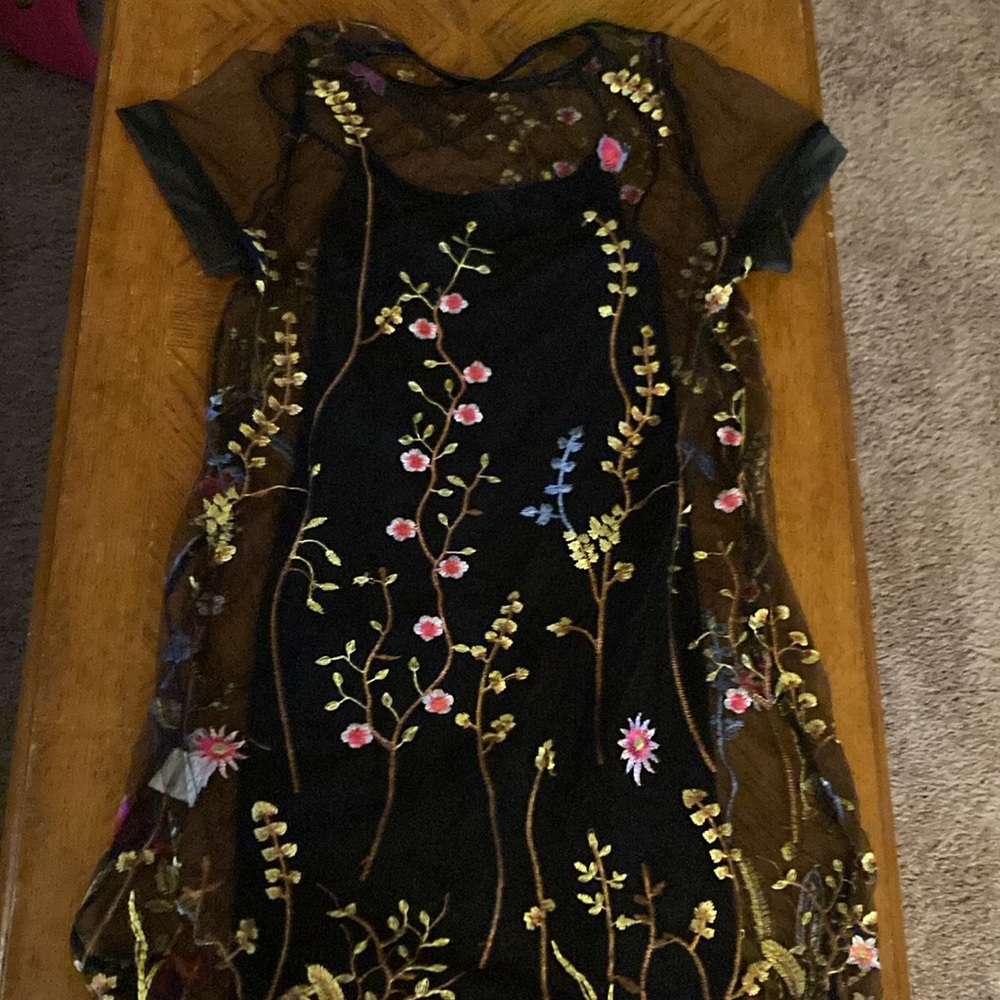 Sheer SHEIN Black Dress